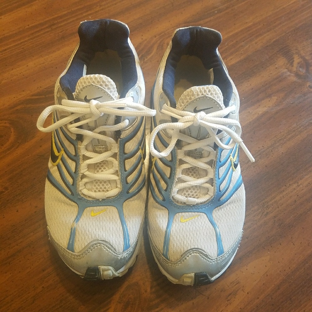 Nike Blue and Yellow Sneakers